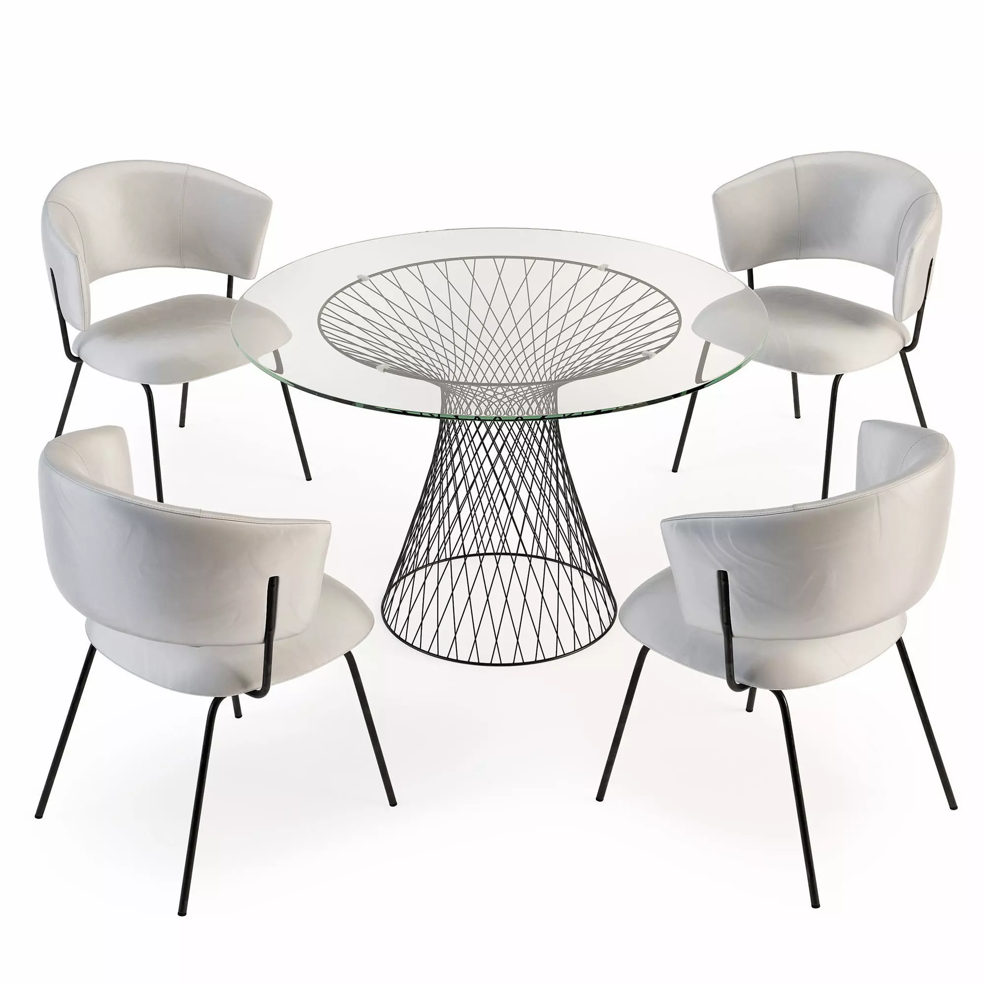 Portello Chair and Lexington Table 3D model