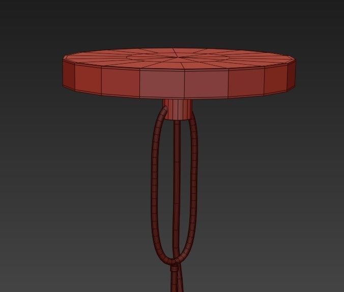 Marcel 6Lt Chandelier White 3D model_1