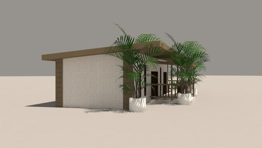 Summer House 3D model_2