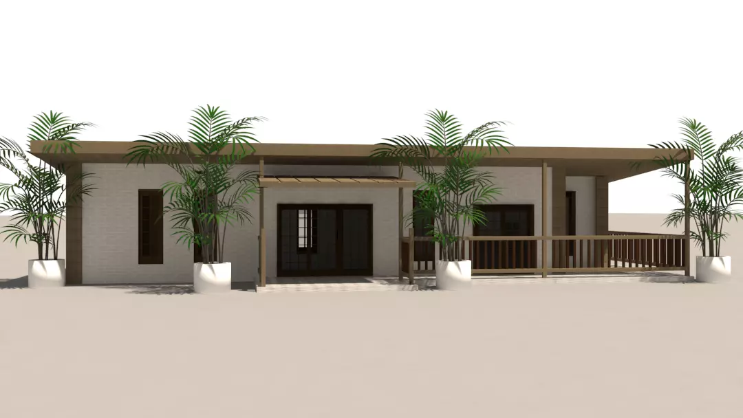 Summer House 3D model_0