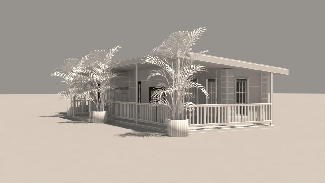Summer House 3D model_8