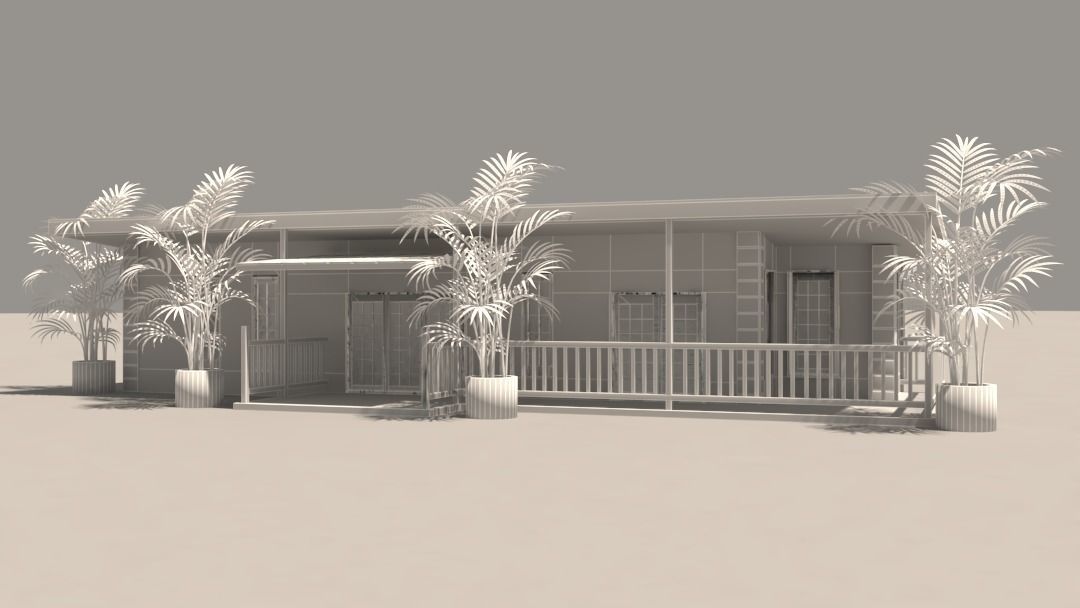 Summer House 3D model_9