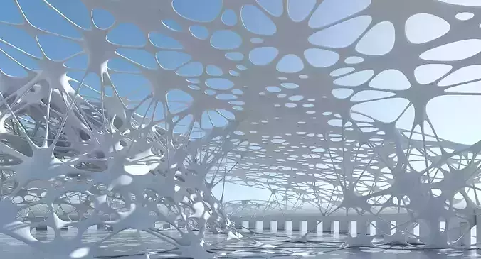 Futuristic Architectural Structure 10 3D model