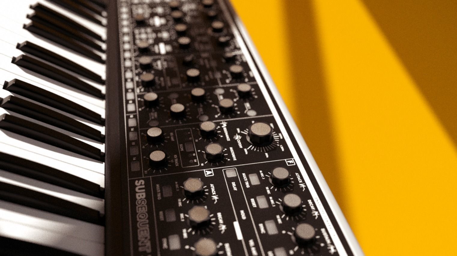 Moog Sub 37 3D model_3