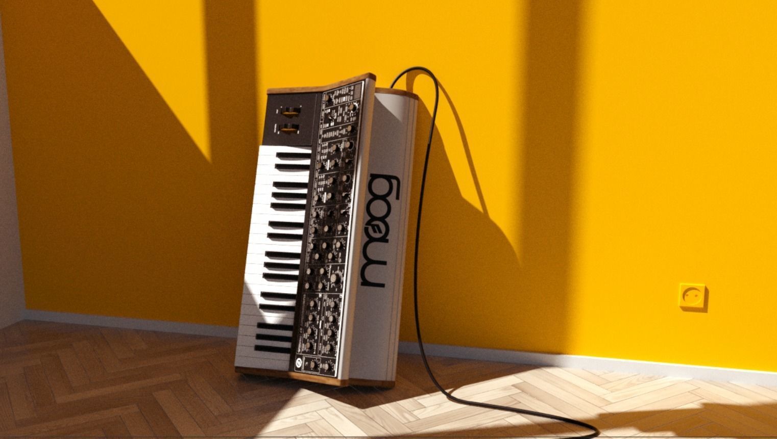 Moog Sub 37 3D model_1
