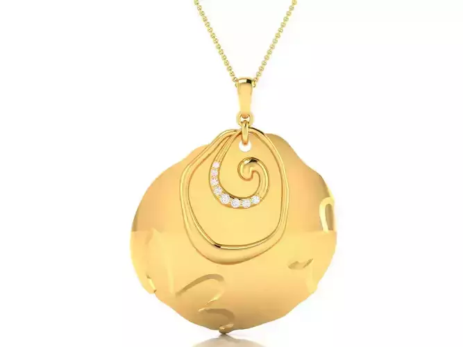 Women pendant 3dm render detail
