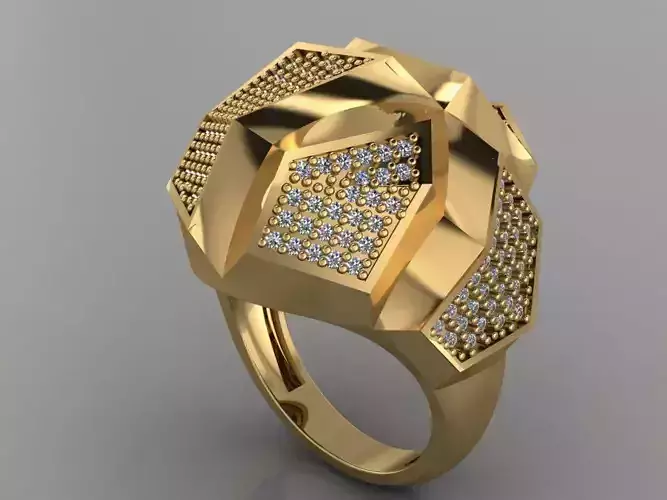 GC GOLD Y156- Diamond gold Ring 