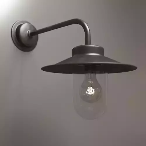 Exterior metal lamp 3D model