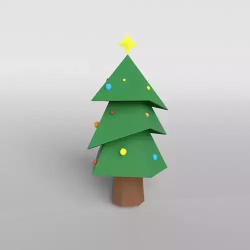 Cartoon Christmas Tree v2 001