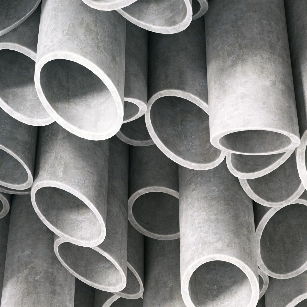 Concrete Cylinder Ceiling 3D model_4