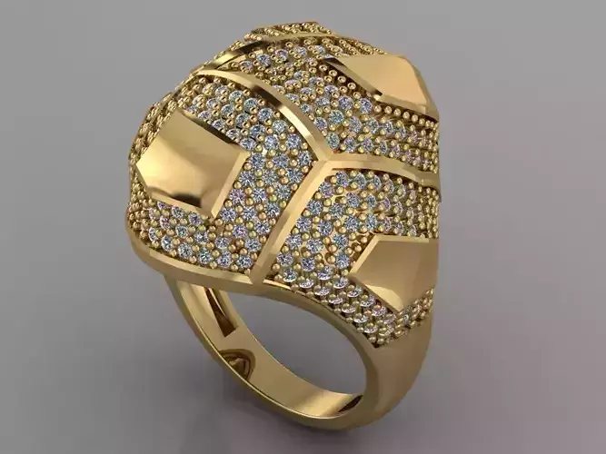 GC GOLD Y157- Diamond gold Ring 