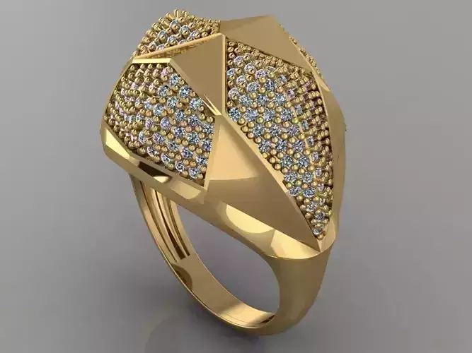 GC GOLD Y158- Diamond gold Ring 