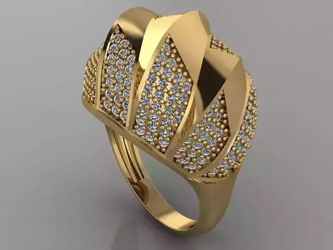 GC GOLD Y161- Diamond gold Ring 