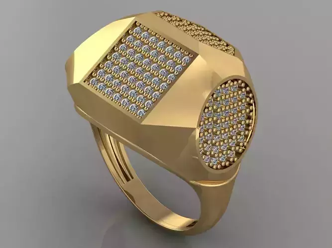 GC GOLD Y163- Diamond gold Ring 