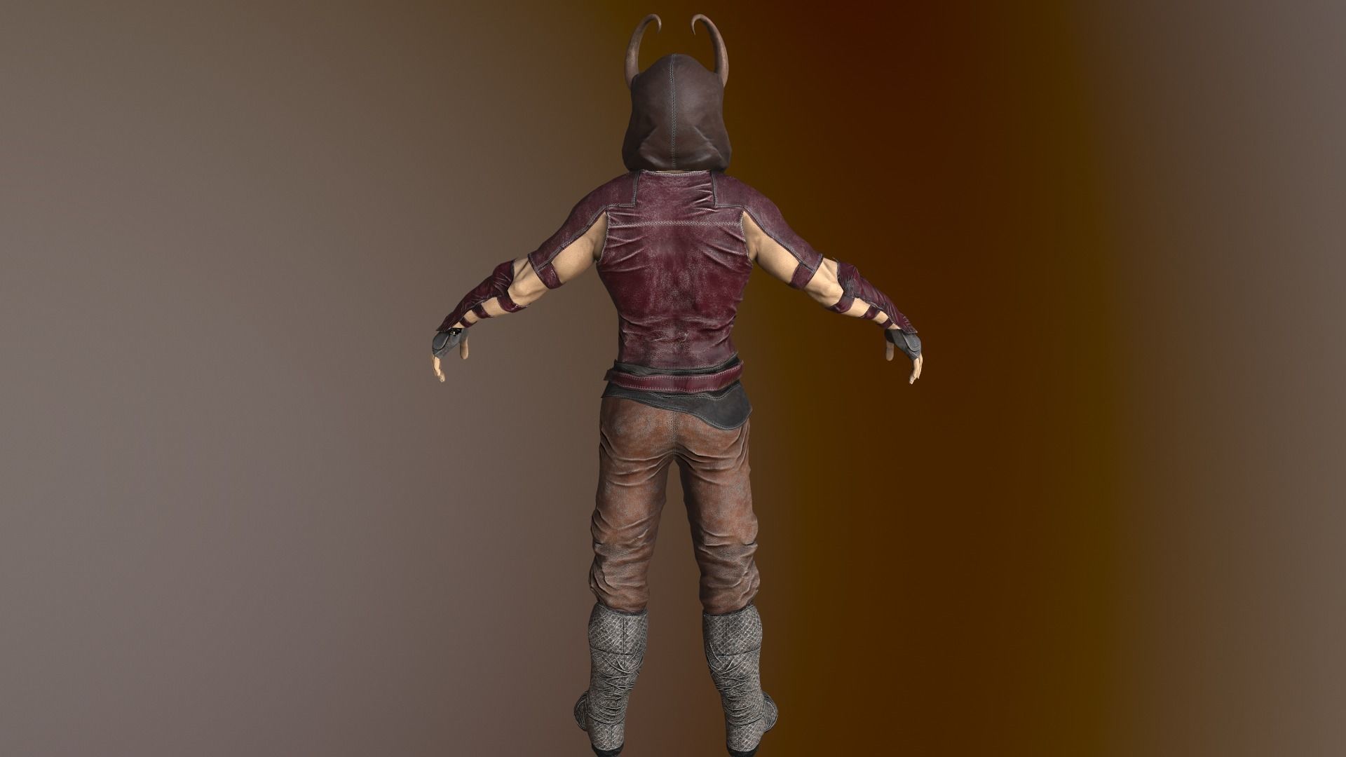 Fallen Druid Low-poly 3D model_13