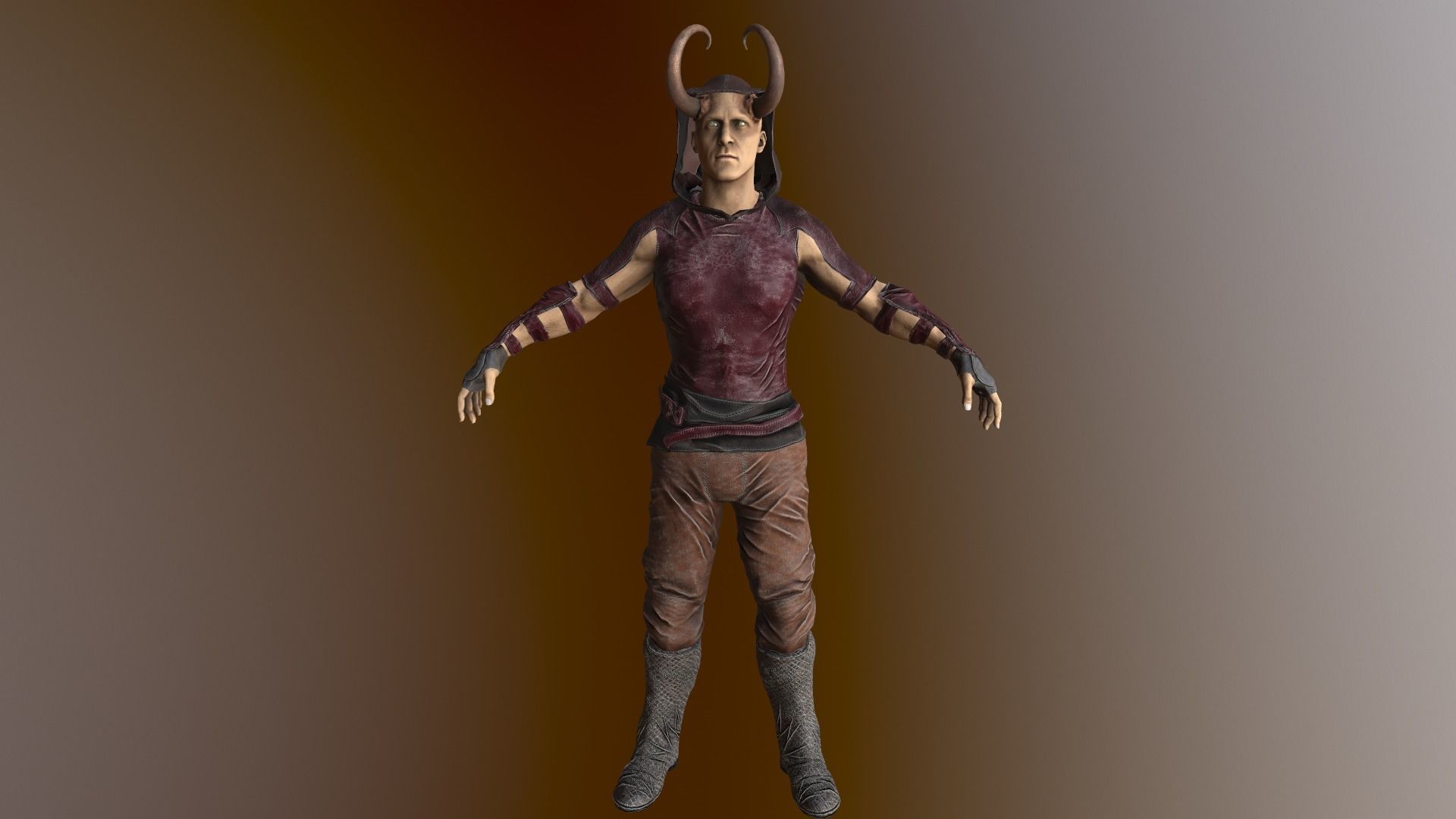 Fallen Druid Low-poly 3D model_12