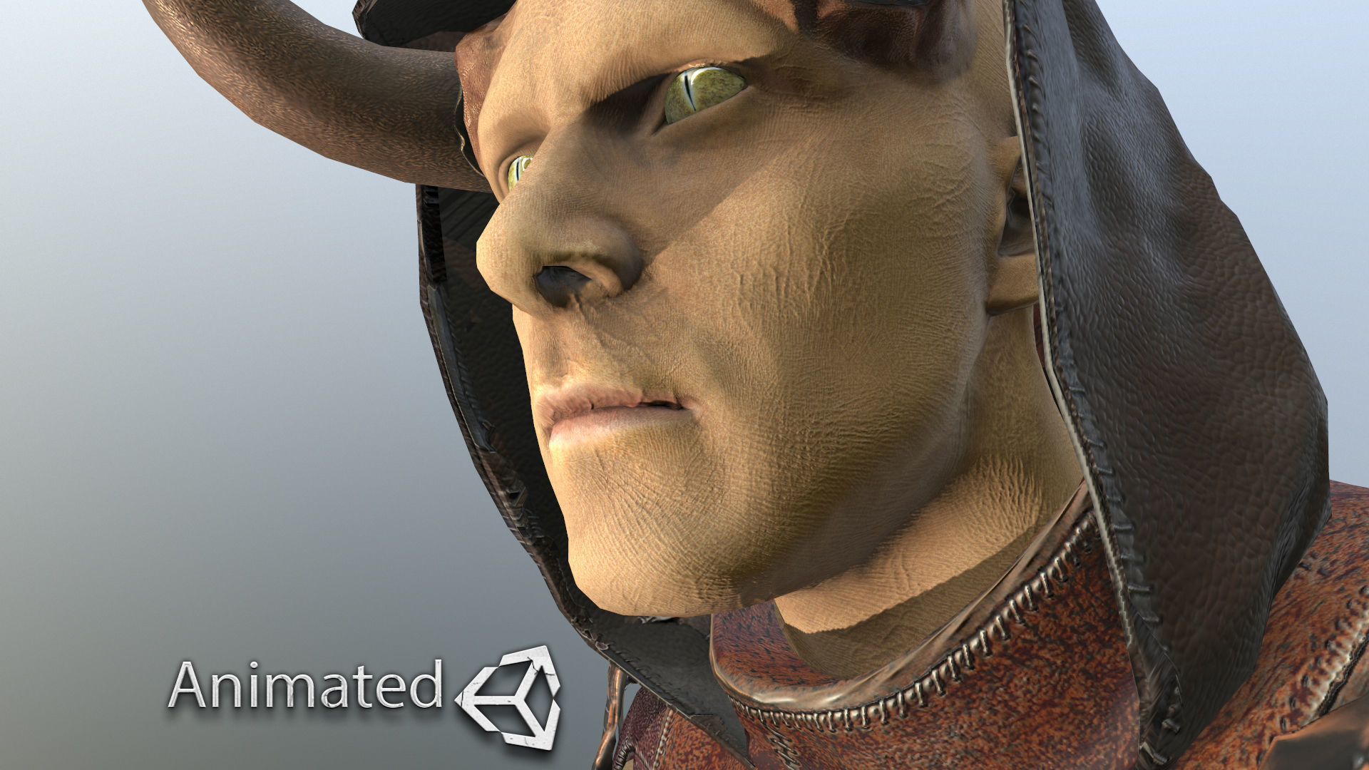 Fallen Druid Low-poly 3D model_0