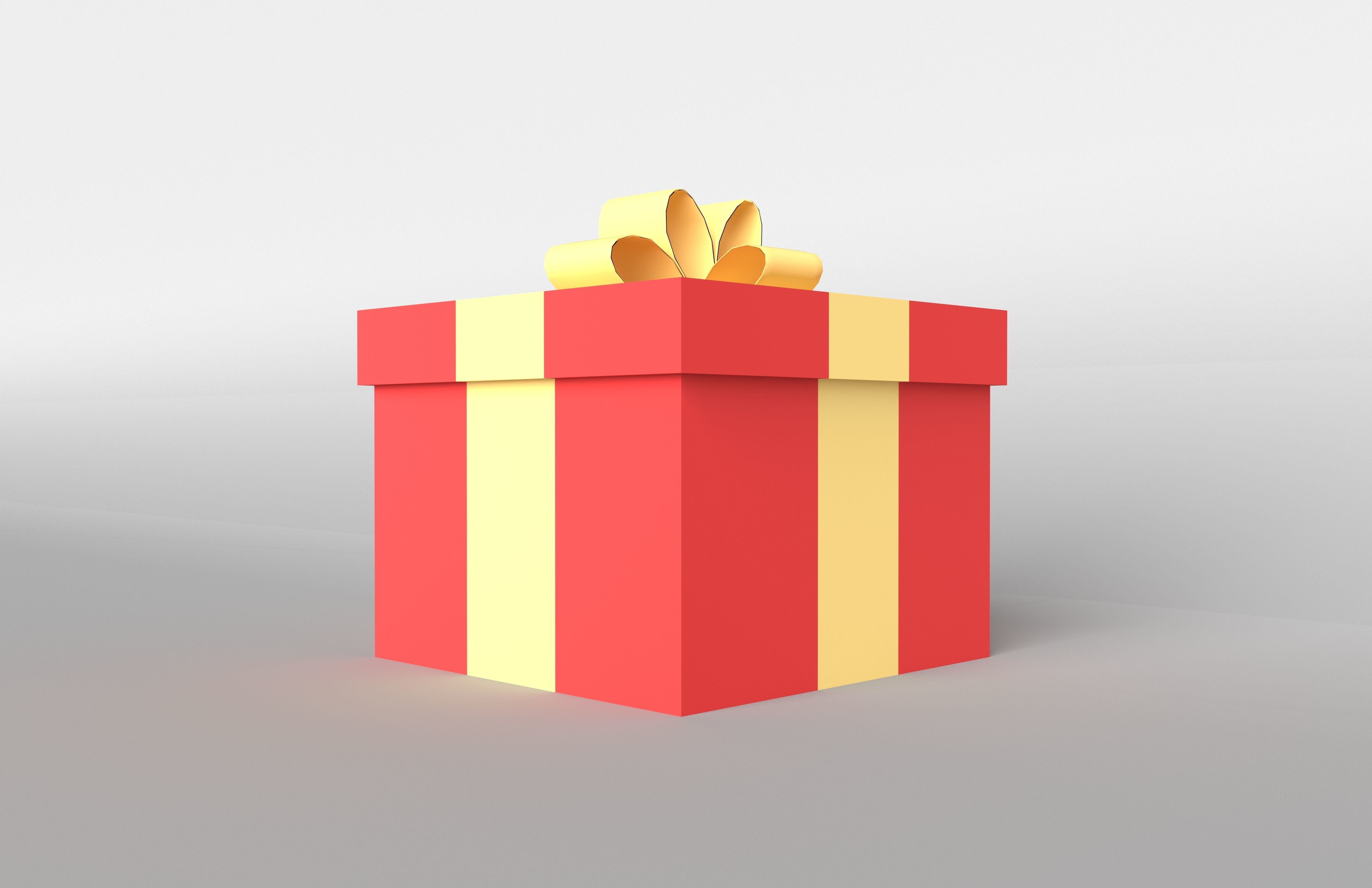 Gift v1 003 Low-poly 3D model_2