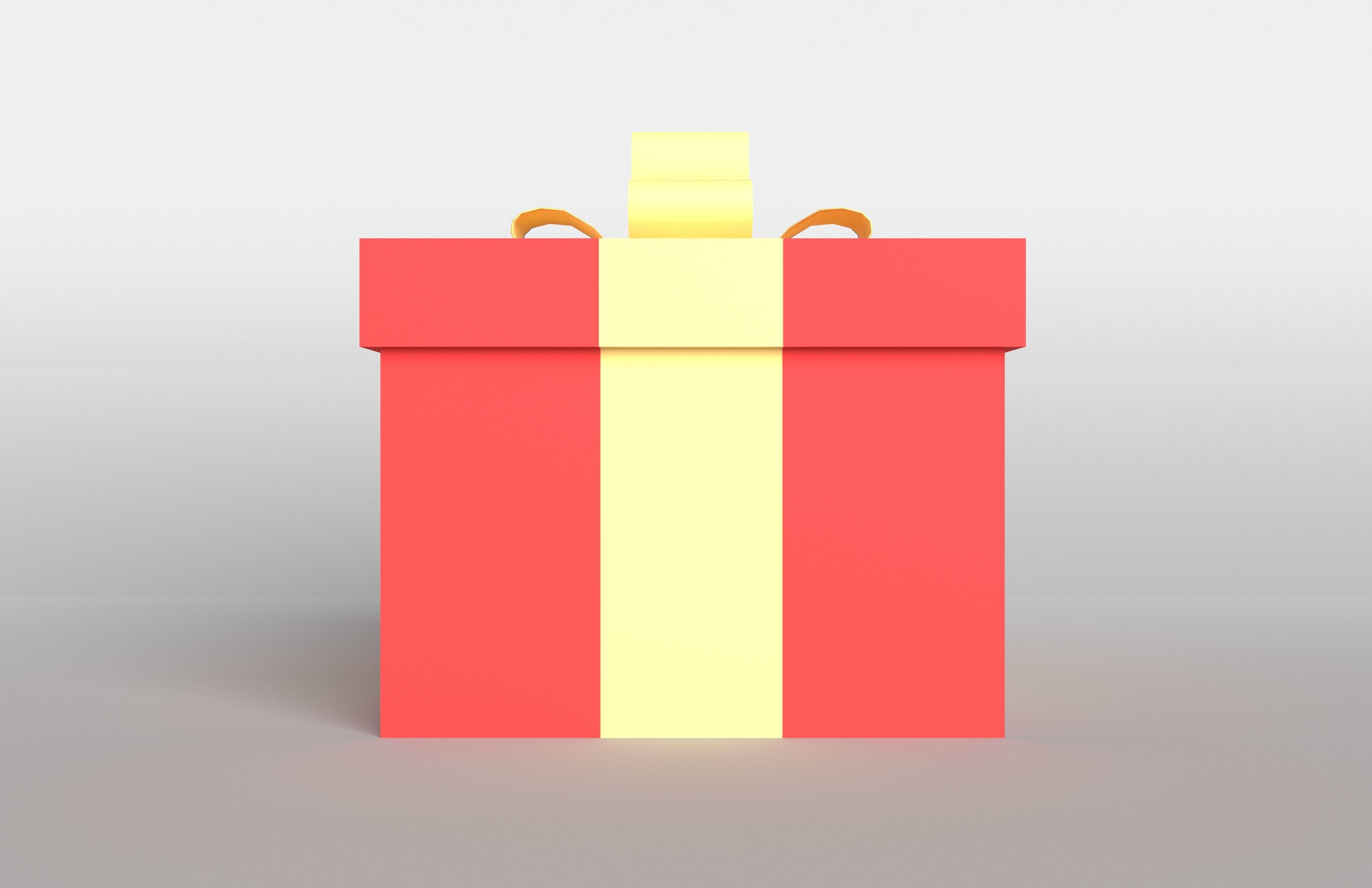 Gift v1 003 Low-poly 3D model_1