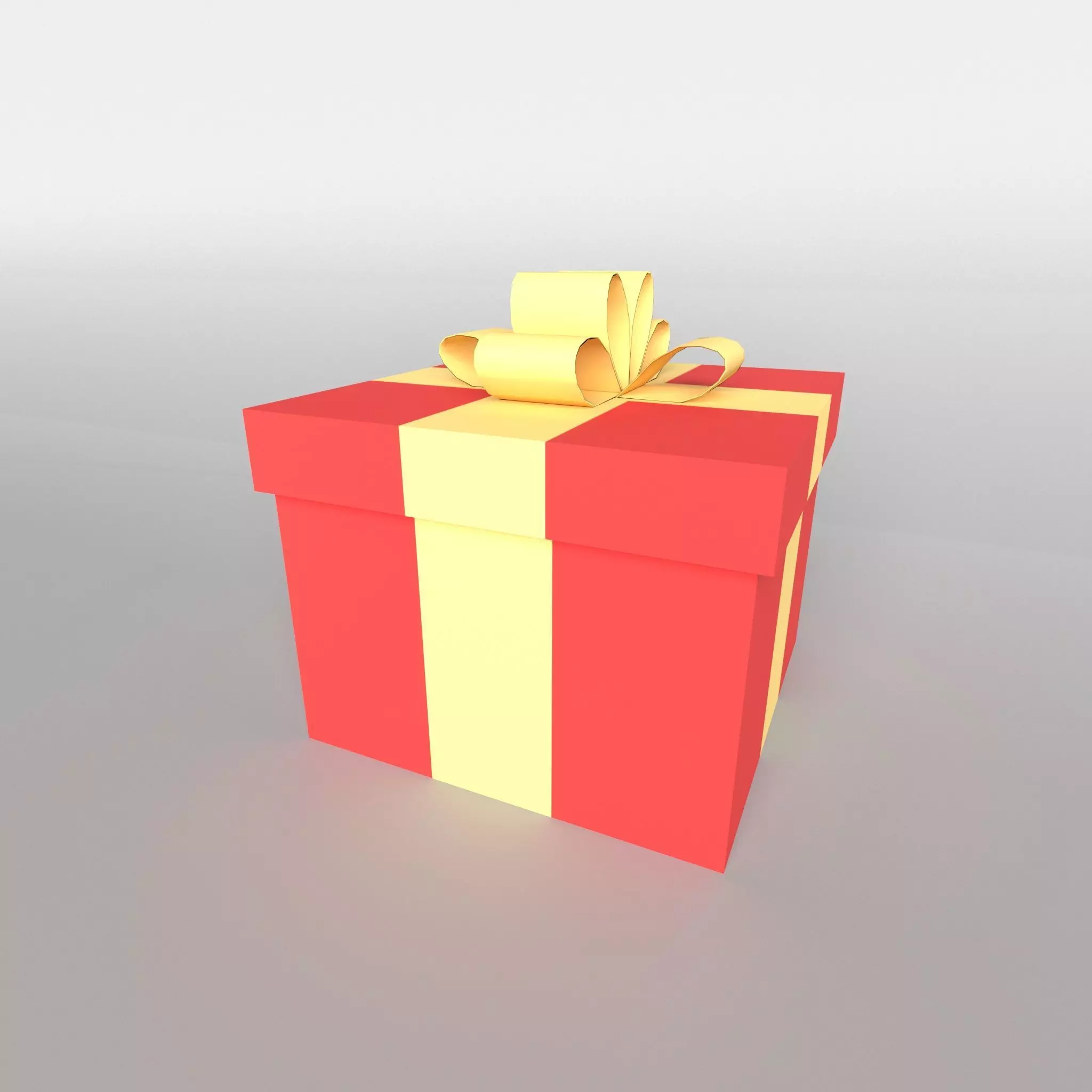Gift v1 003 Low-poly 3D model_0
