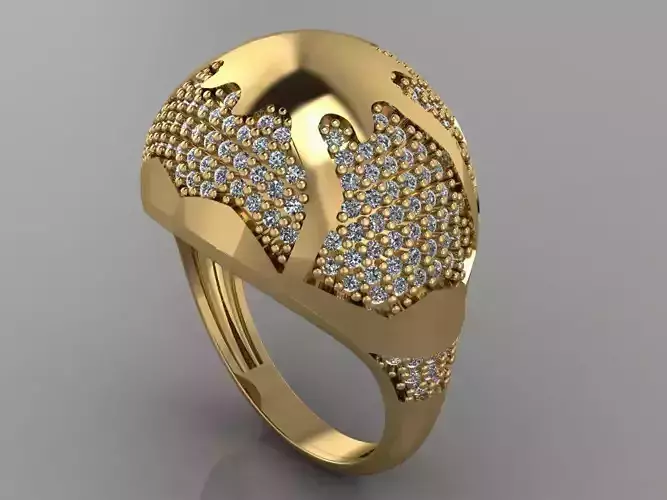 GC GOLD Y169- Diamond gold Ring 