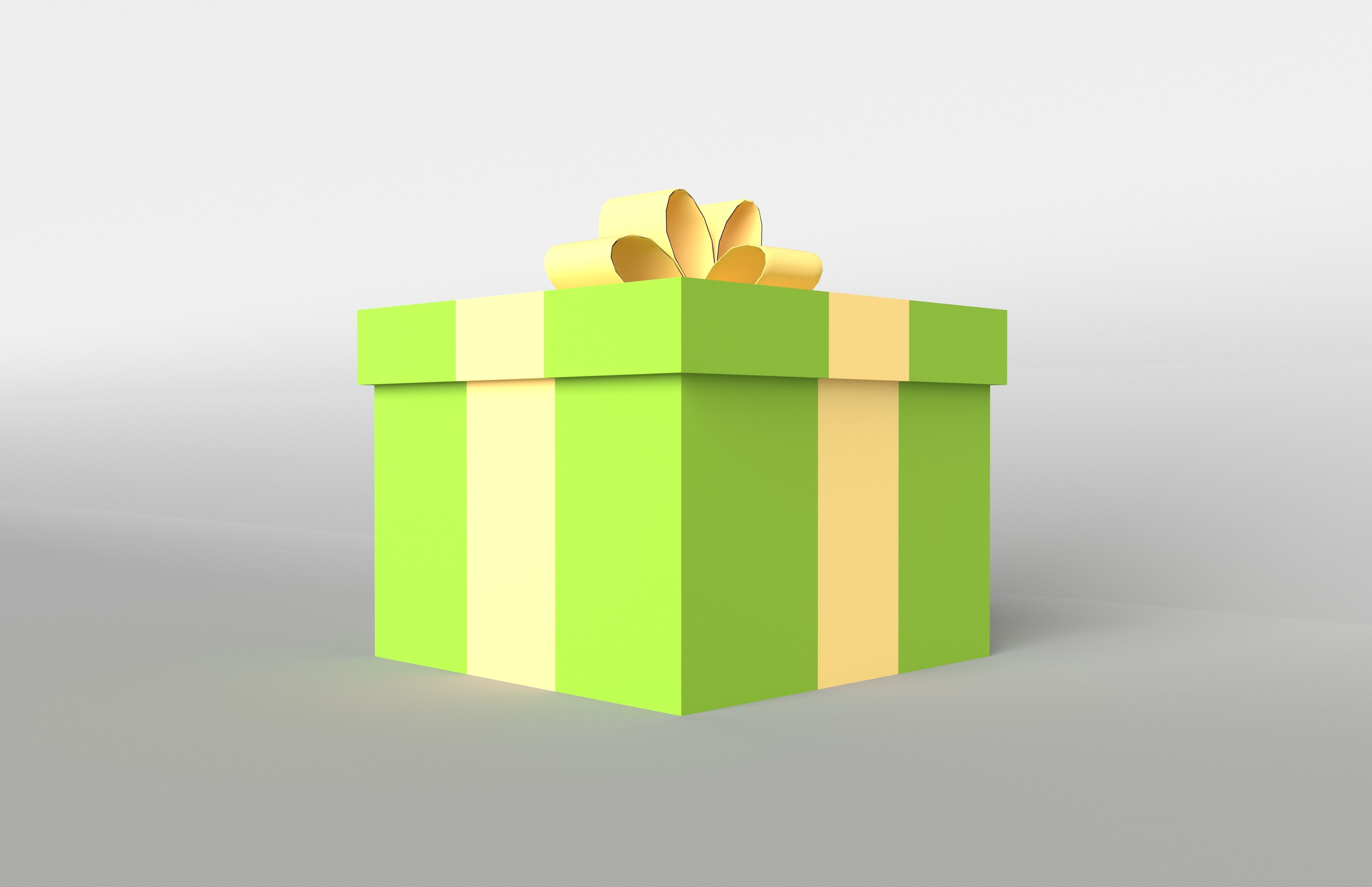 Gift v1 005 Low-poly 3D model_6