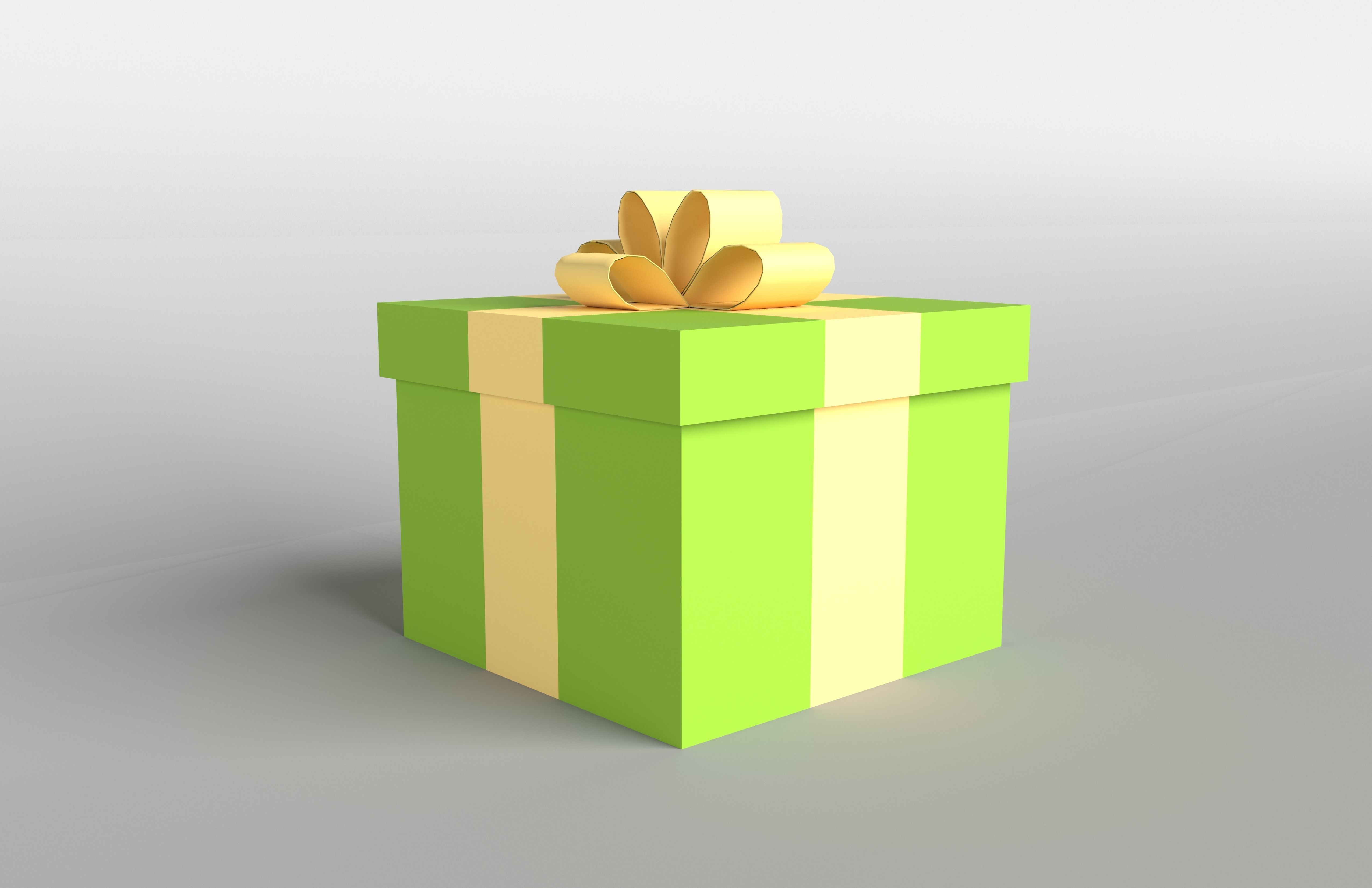 Gift v1 005 Low-poly 3D model_2