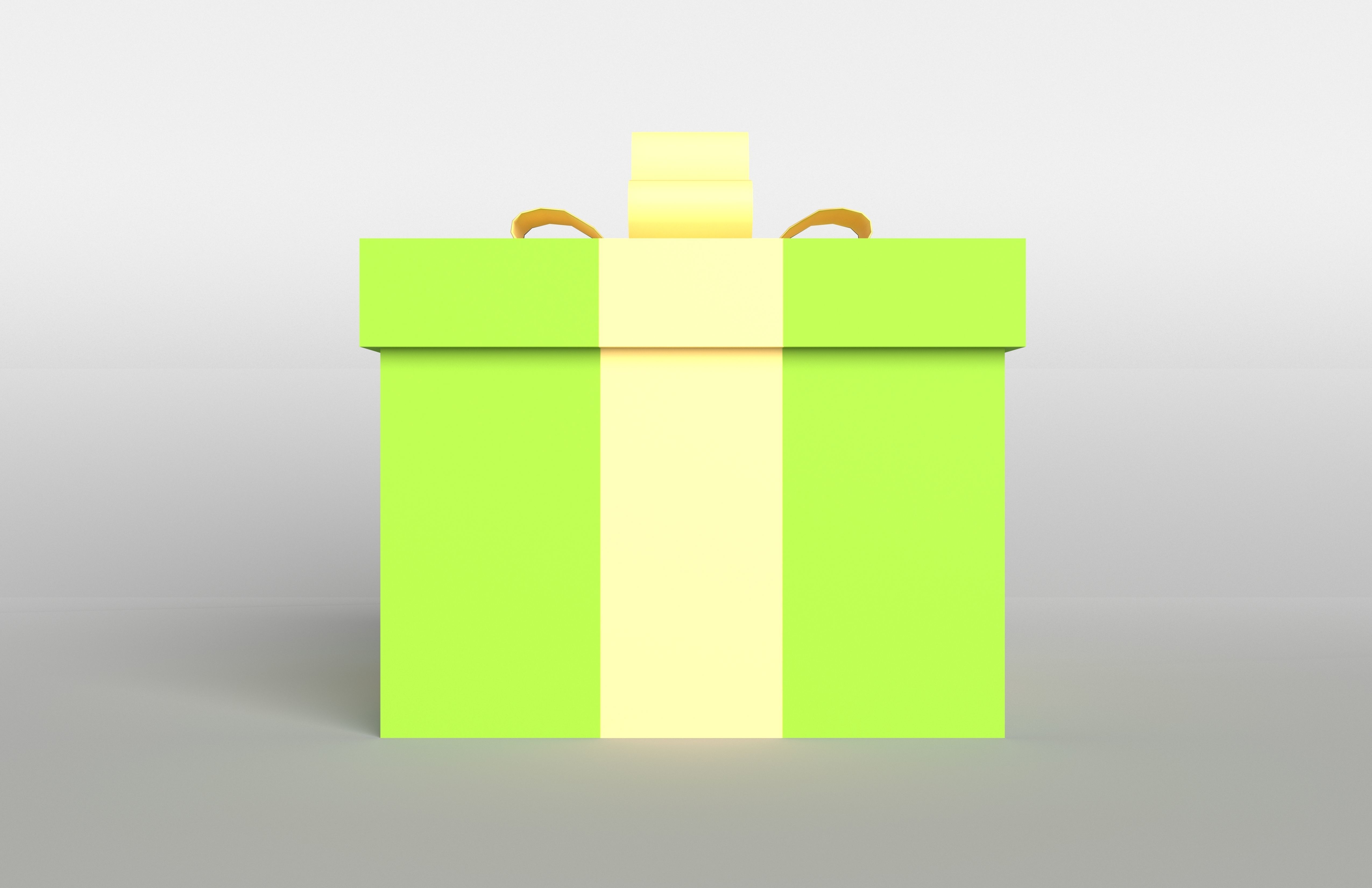 Gift v1 005 Low-poly 3D model_5