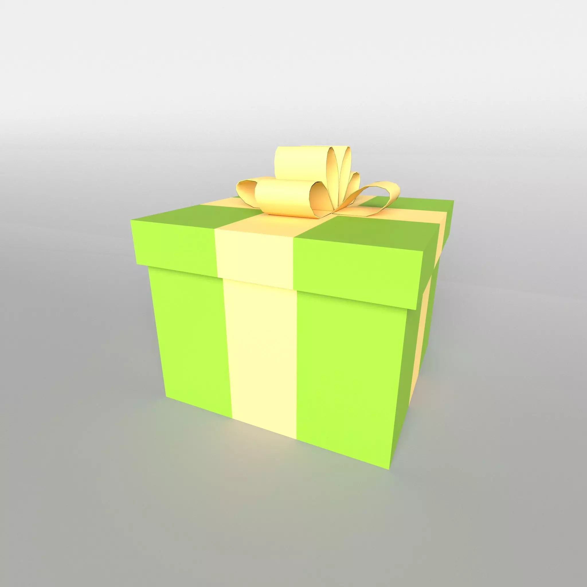 Gift v1 005 Low-poly 3D model_0