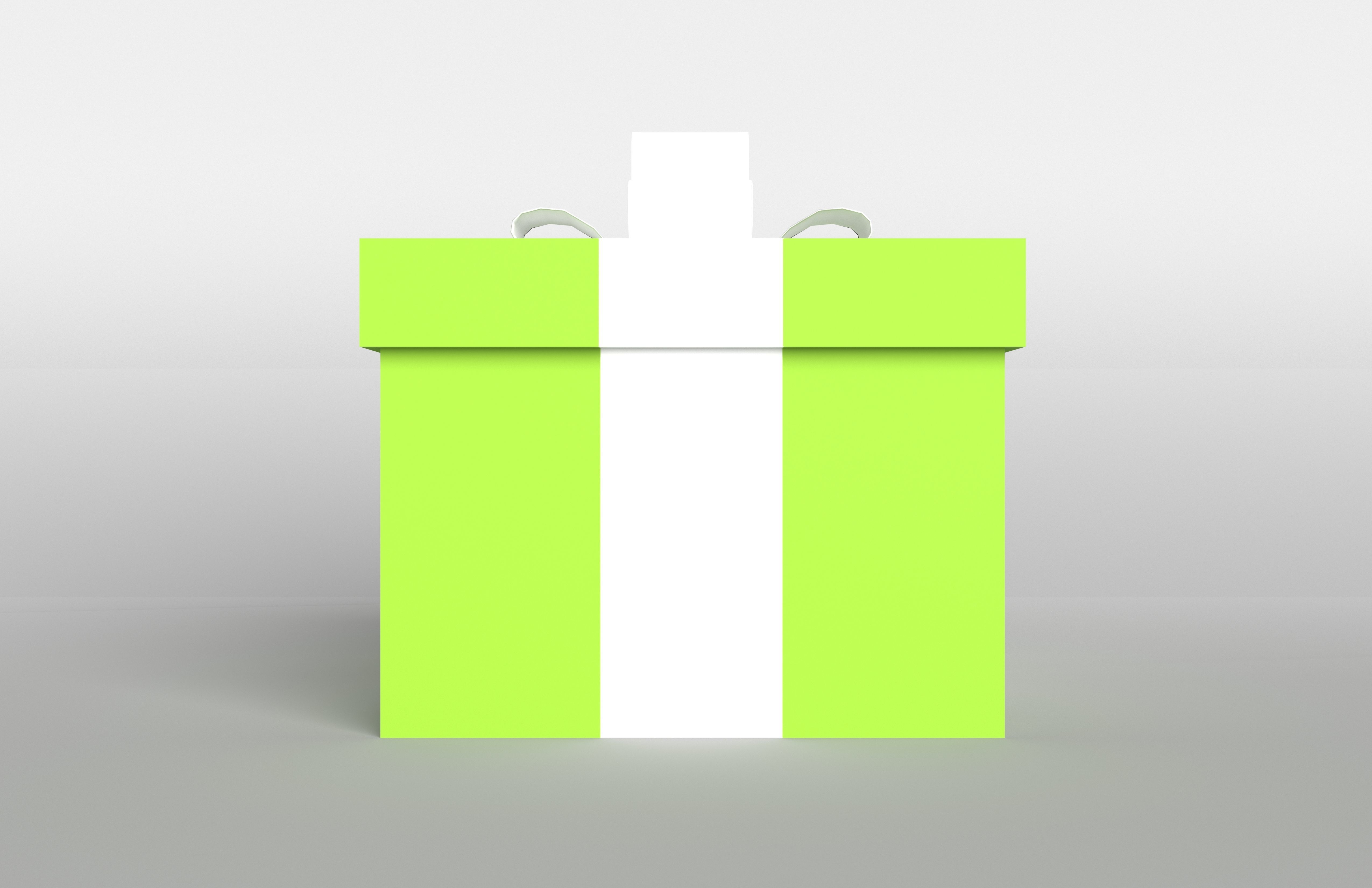 Gift v1 006 Low-poly 3D model_1