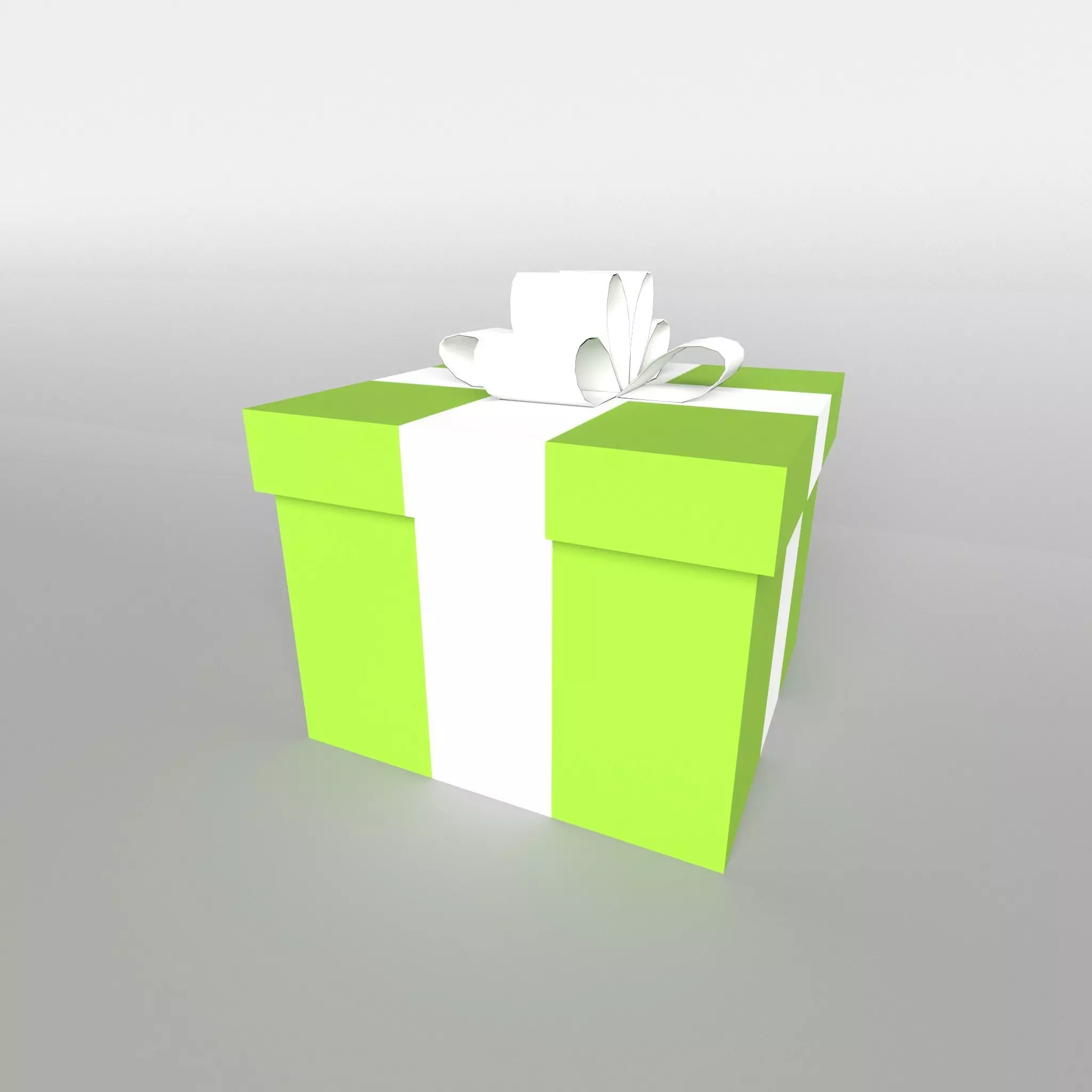 Gift v1 006 Low-poly 3D model_0