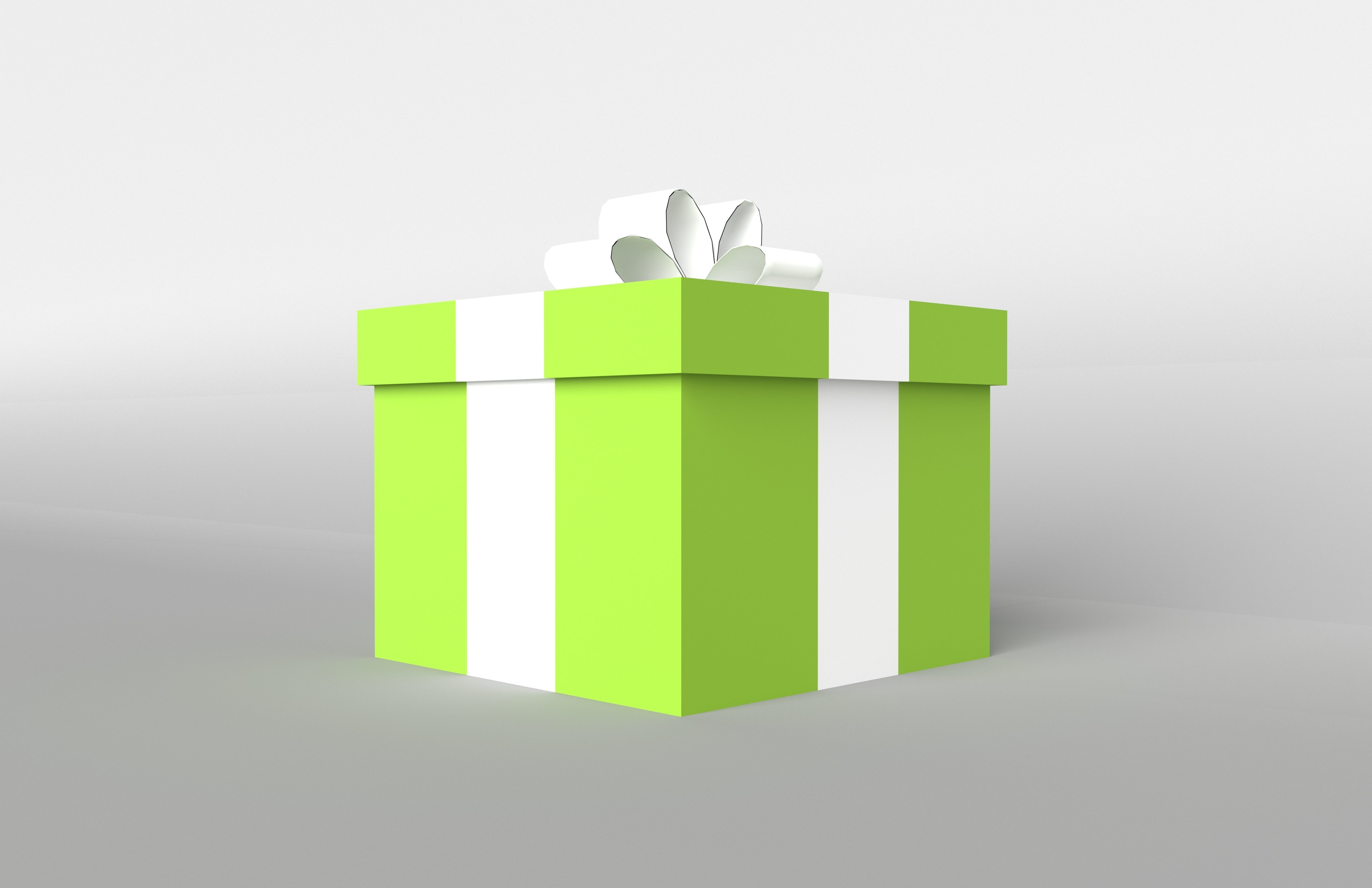 Gift v1 006 Low-poly 3D model_2
