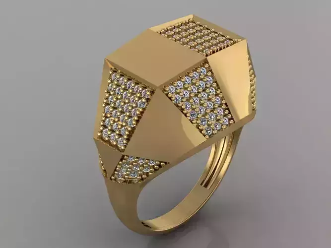 GC GOLD Y171- Diamond gold Ring 