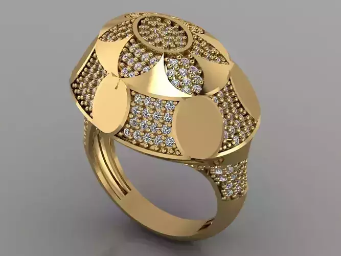 GC GOLD Y172- Diamond gold Ring 