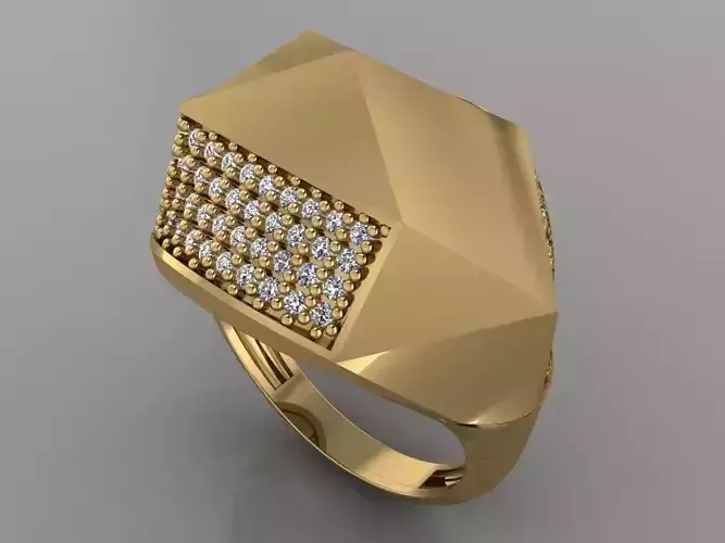 GC GOLD Y173- Diamond gold Ring 