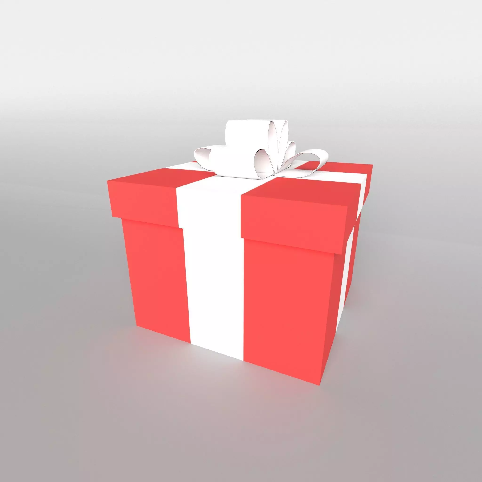 Gift v1 008 Low-poly 3D model_0