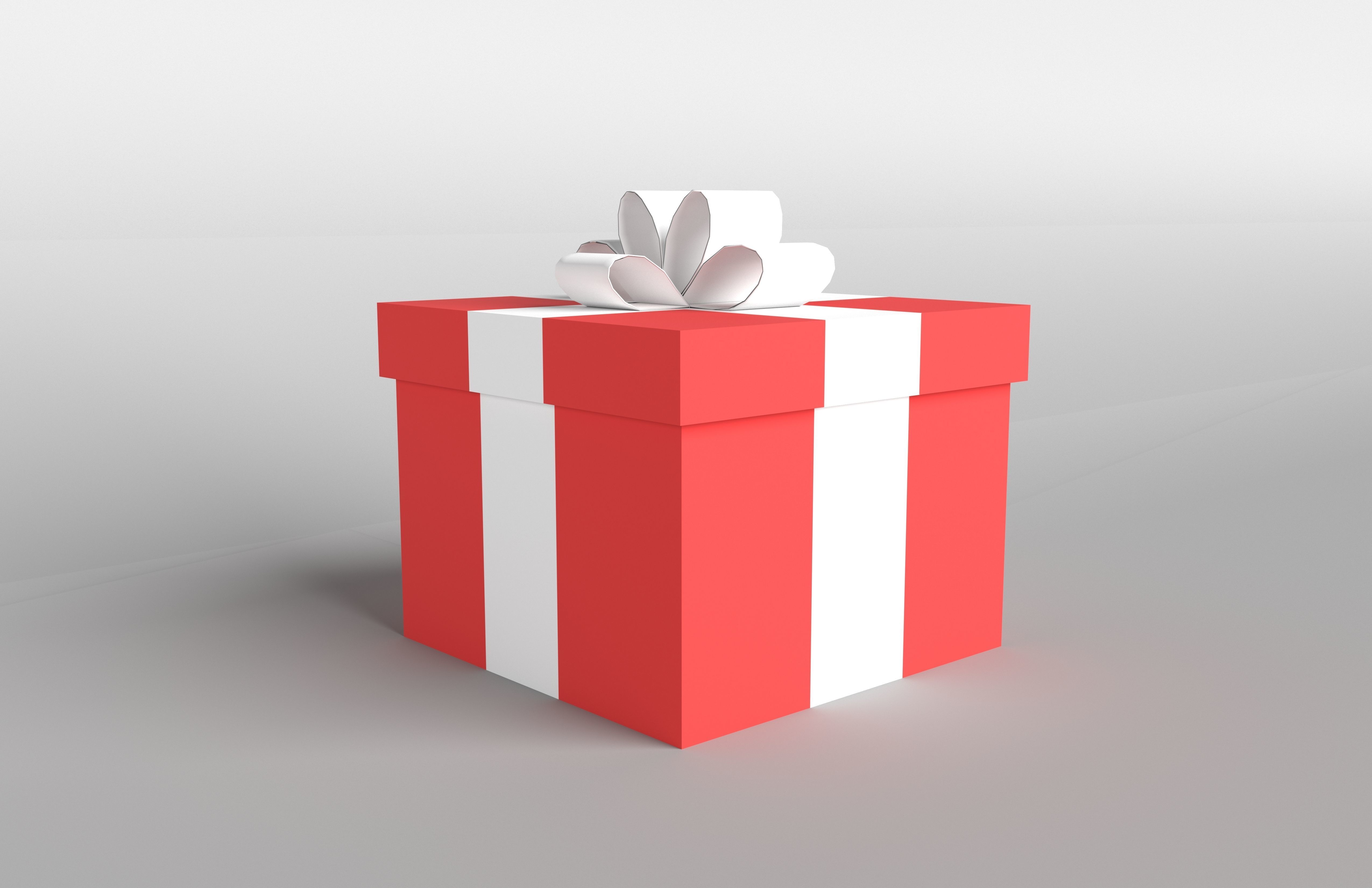 Gift v1 008 Low-poly 3D model_3