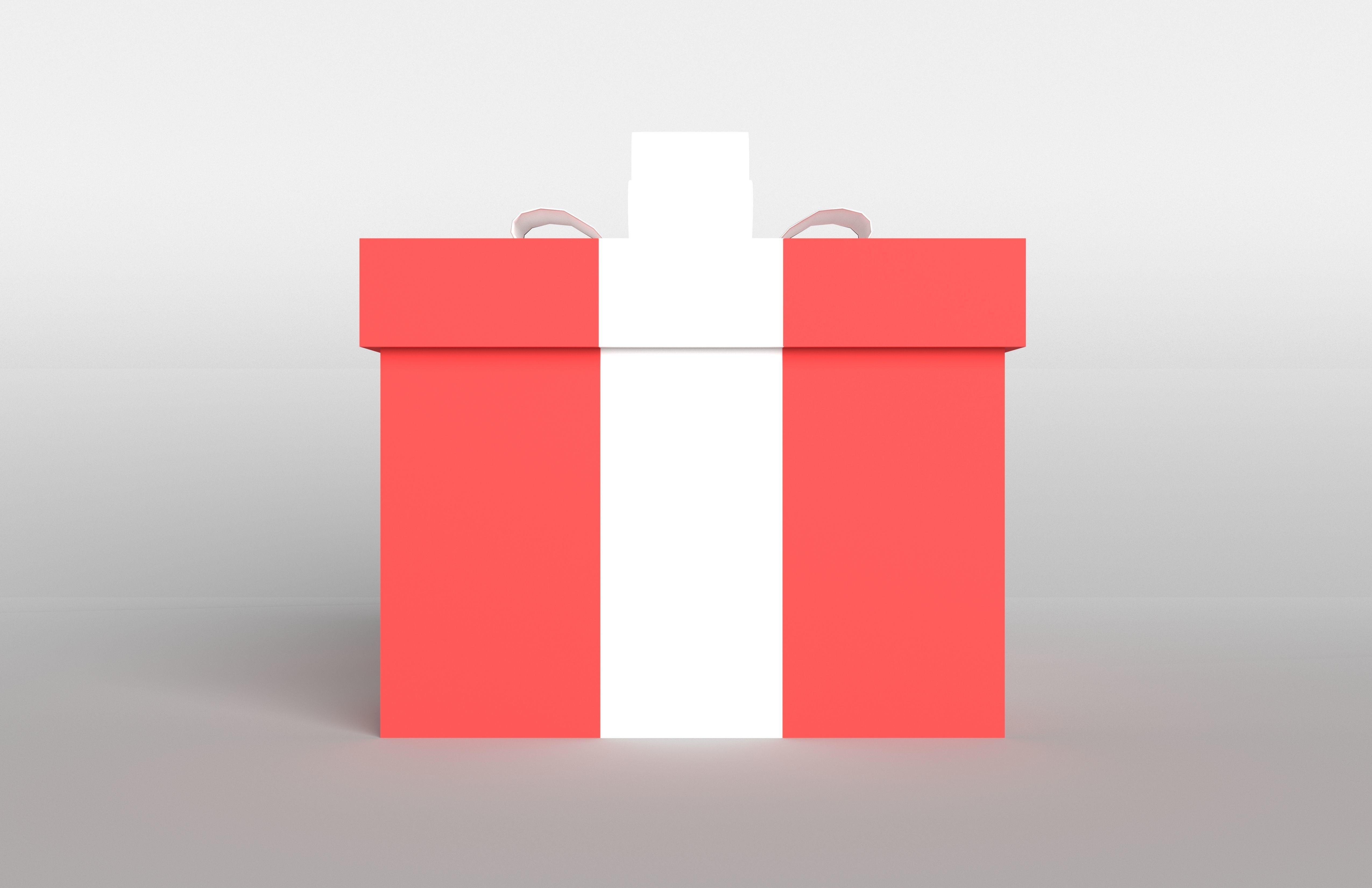 Gift v1 008 Low-poly 3D model_1