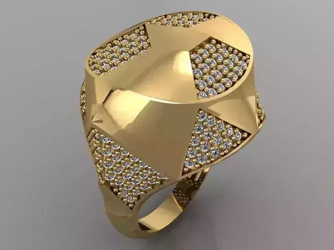GC GOLD Y175- Diamond gold Ring 