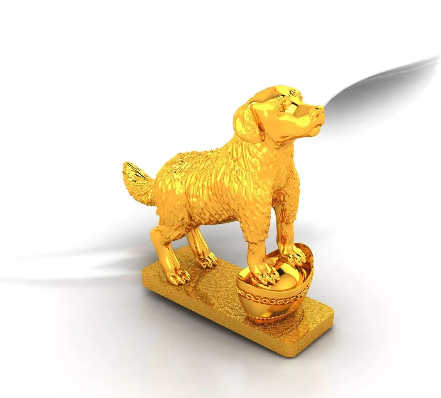 Dog 24k 3dm print Free 3D print model