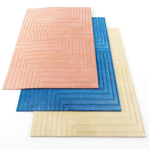 Asiatic Form rugs Low-poly 3D model