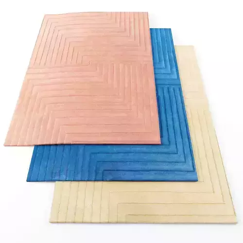 Asiatic Form rugs Low-poly 3D model
