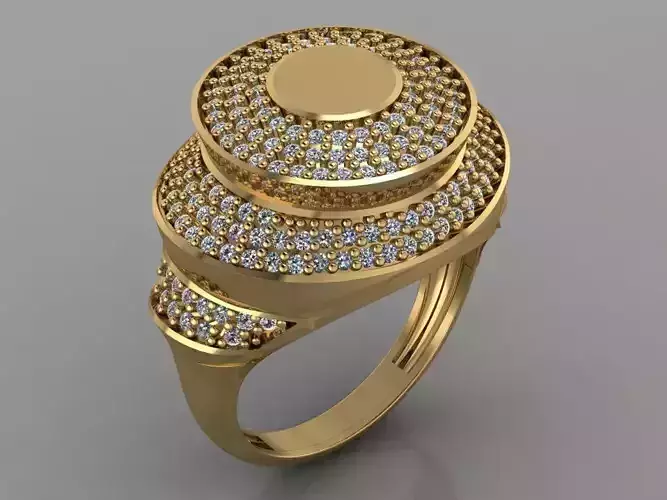 GC GOLD Y176- Diamond gold Ring 