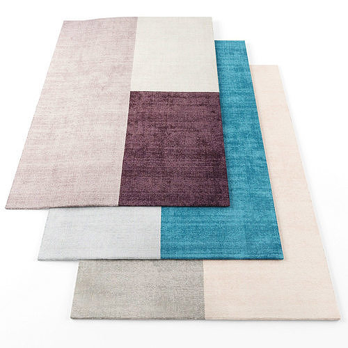 Asiatic Blox rugs Low-poly 3D model