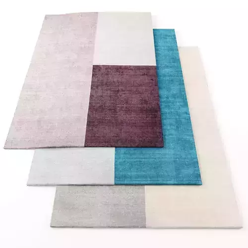 Asiatic Blox rugs Low-poly 3D model