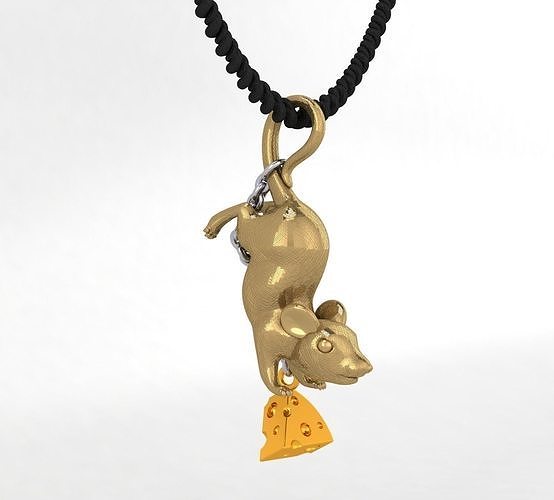 Rat pendant 3D prin 3D print model