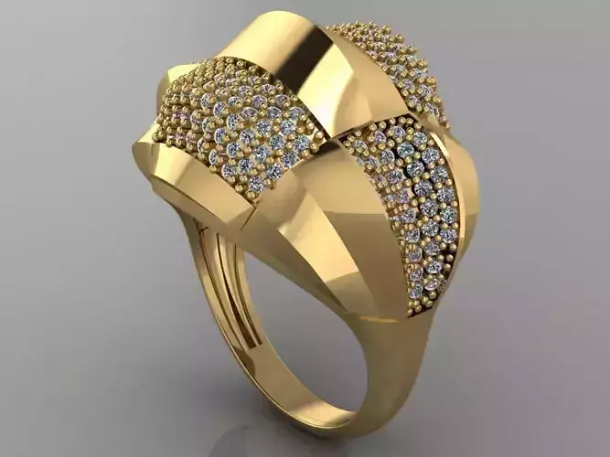GC GOLD Y177- Diamond gold Ring 