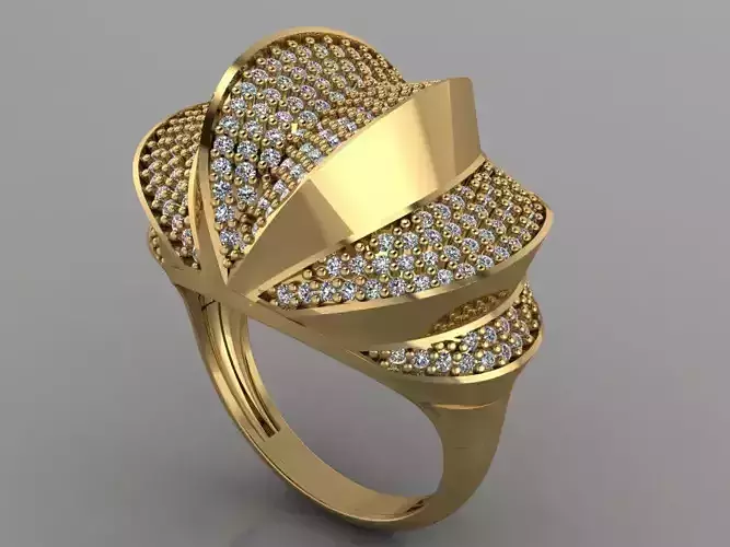 GC GOLD Y178- Diamond gold Ring 