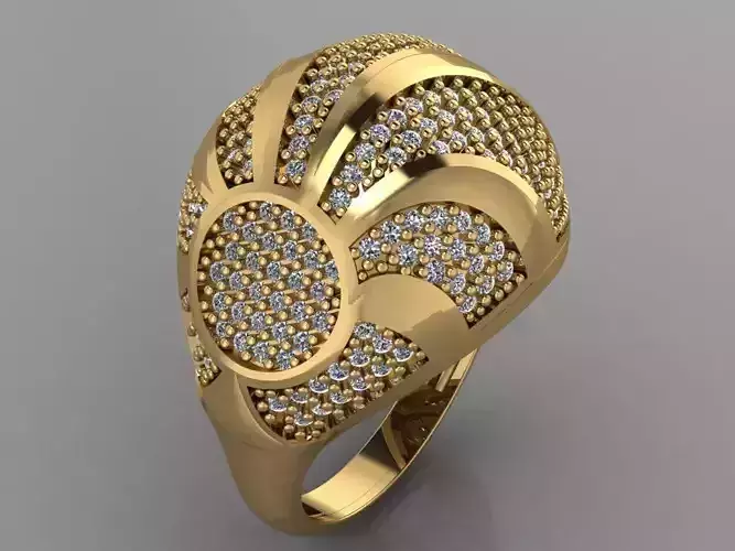 GC GOLD Y180- Diamond gold Ring 