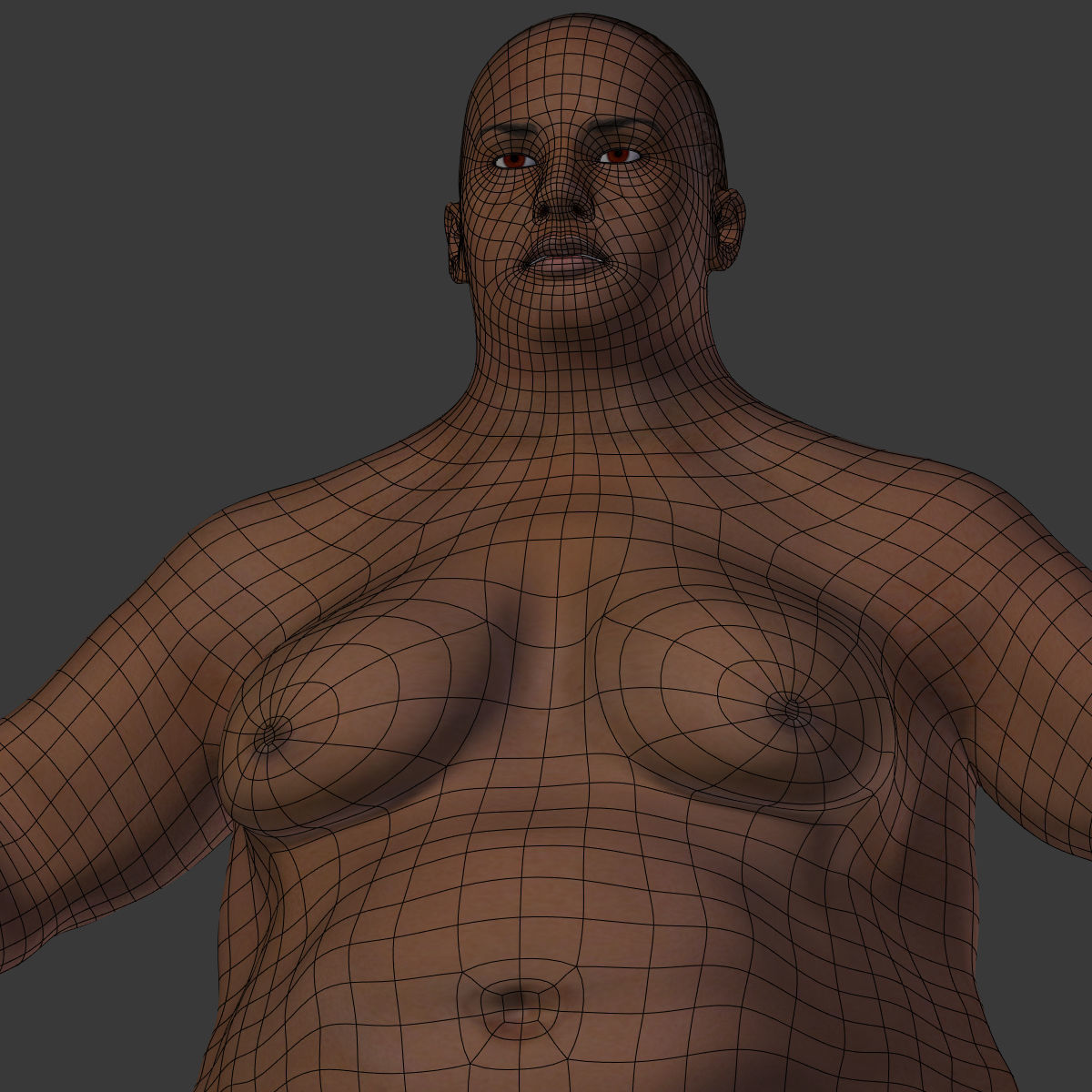 Fat Woman 3D model_7